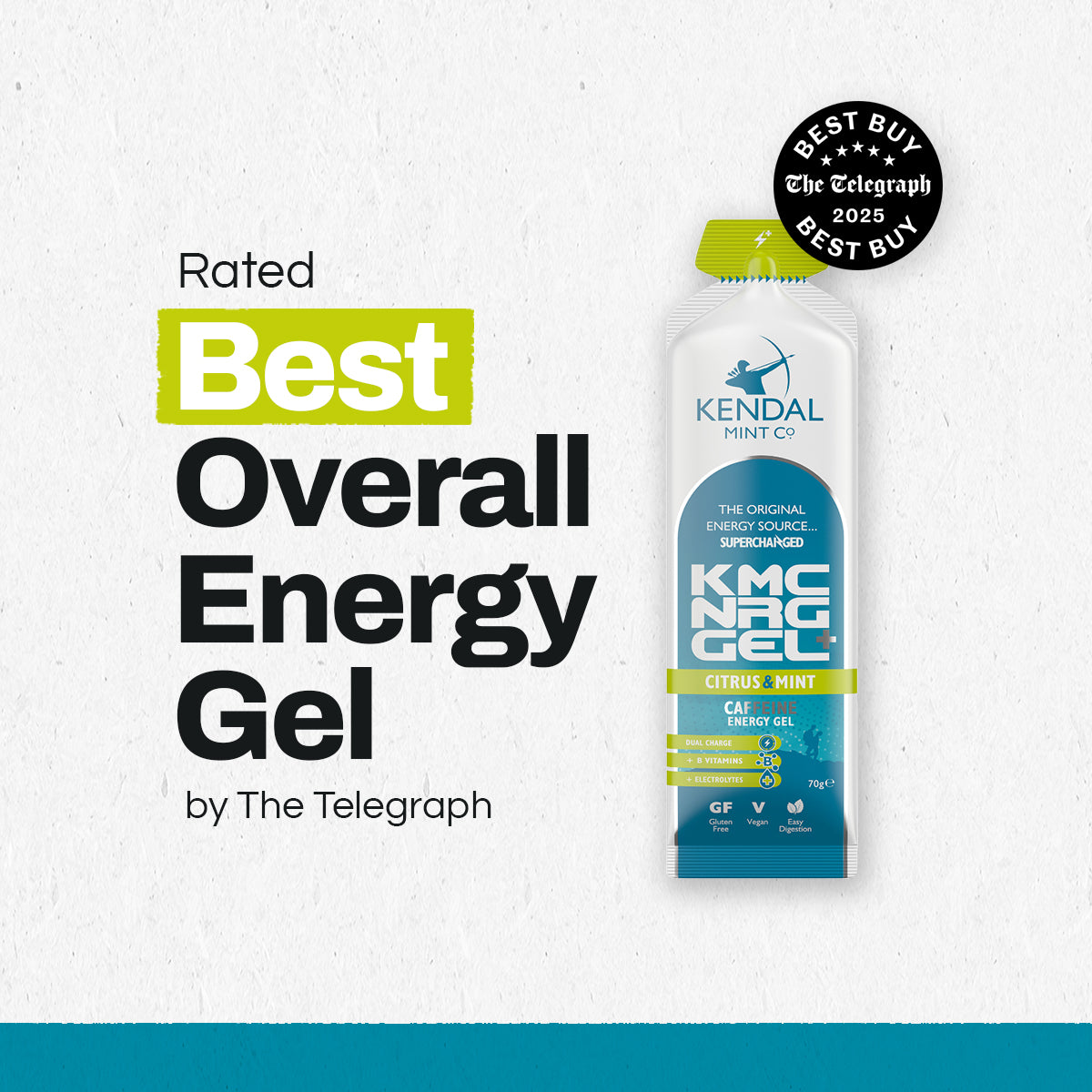 KMC NRG GEL+ Citrus & Mint Caffeine Flavour Bundle L (48x70g Gels)-1