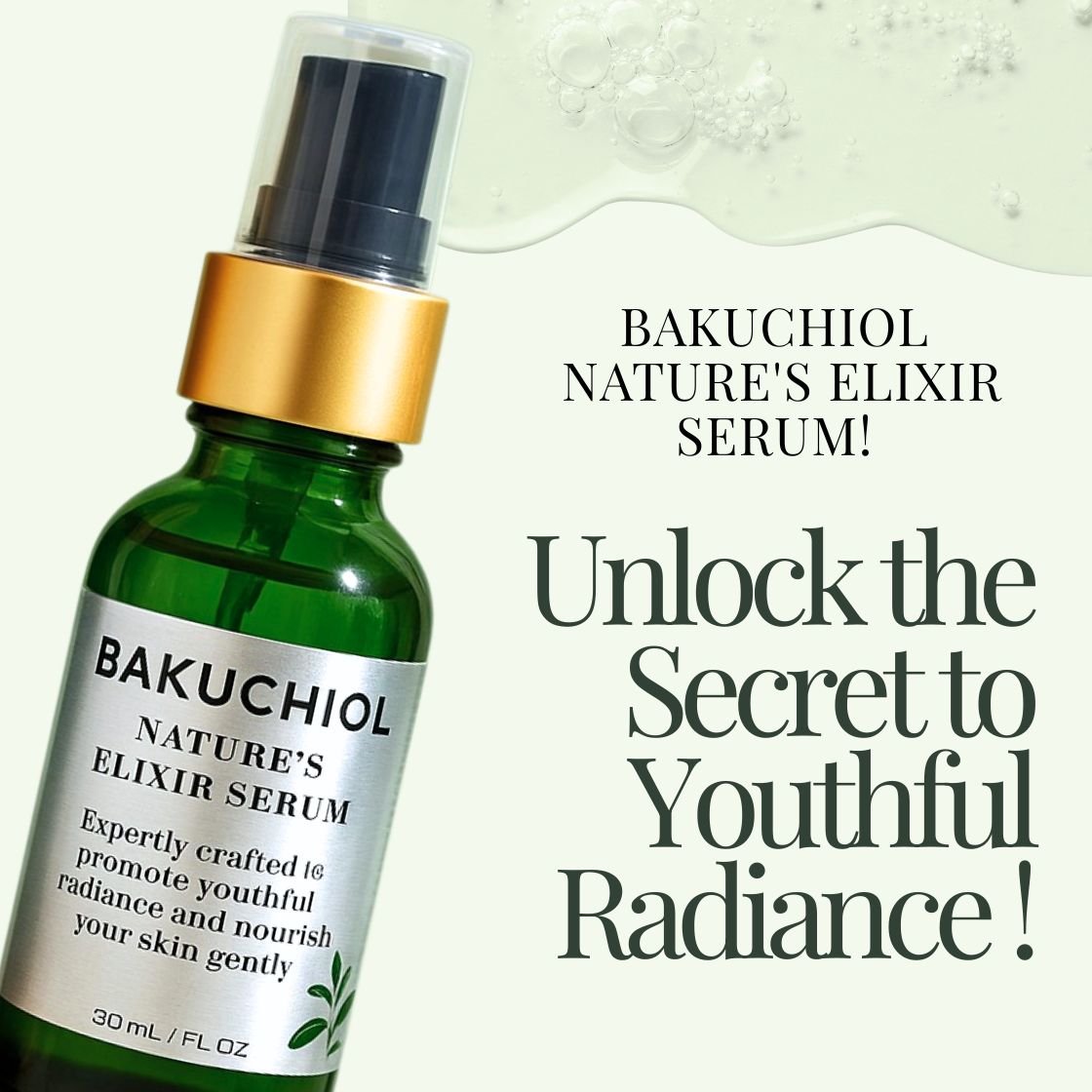 Bakuchiol Nature's Elixir Serum -  Anti-Aging & Skin Tightening Formula-4