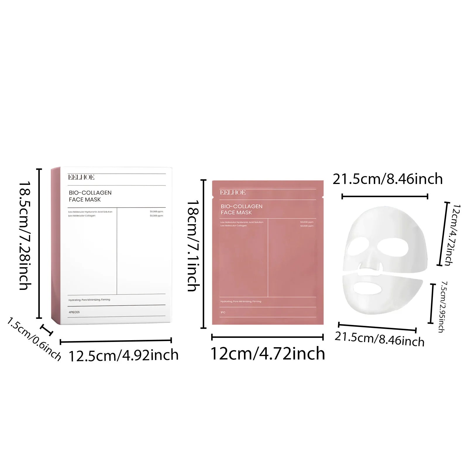 Eelhoe Bio Collagen Face Mask Set-4