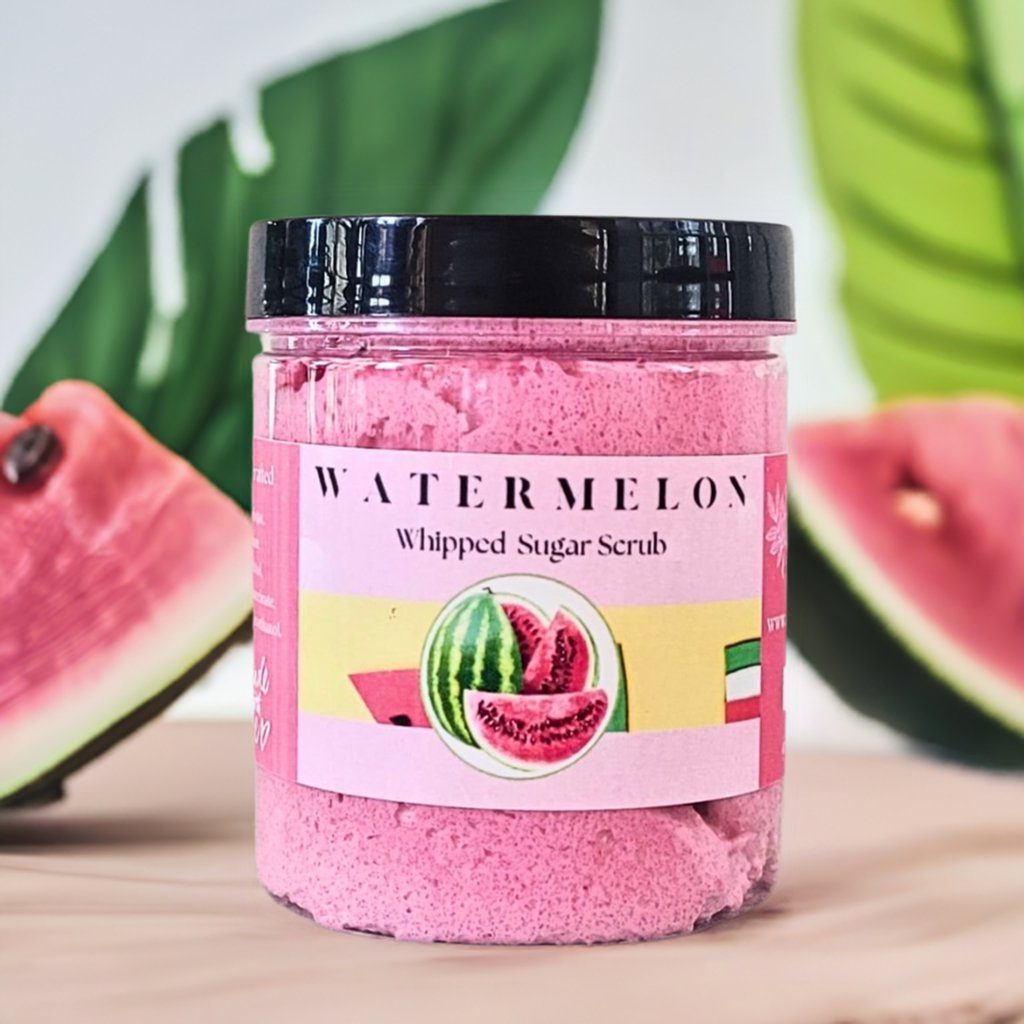 JuicyClean: Watermelon Whipped Sugar Soap Scrub-1