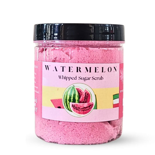 JuicyClean: Watermelon Whipped Sugar Soap Scrub-0